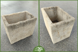 Vaso Rettangolare in Carparo Leccese Antico 